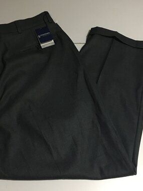 green emerald velvet dress Stafford Double Front Pant, Tarmac / 31in
